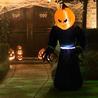 HOMCOM® DEKORACJA NA HALLOWEEN DMUCHANA DUCH STRASZNA DYNIA LED