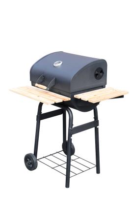 OUTSUNNY BBQ GRILL WĘGLOWY BBQ NA KÓŁKACH POKRYWA PÓŁKI TERMOMETR