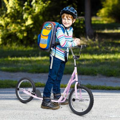 HOMCOM HULAJNOGA DLA DZIECI MIEJSKA SCOOTER KICKBOARD 16 CALI różowa