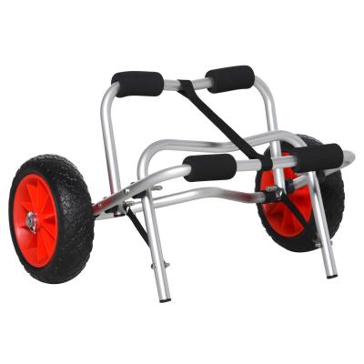 Aluminiowy wózek do kajaka wózek kajakowy wózek do deski surfingowej składany z pneumatycznymi oponami pasowymi do 75 kg