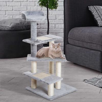 PawHut® DRAPAK DLA KOTA ZABAWKA DLA KOTA 5 POZIOMÓW szary