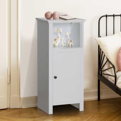HOMCOM® SZAFKA ŁAZIENKOWA ŚCIENNA MEBLE DO ŁAZIENKI 3 PÓŁKI drewno biała 40 x 30 x 90 cm
