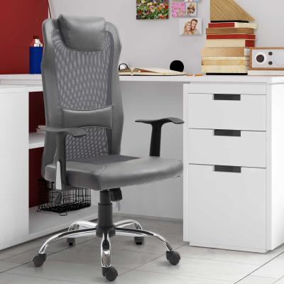 Vinsetto® FOTEL BIUROWY GAMINGOWY REGULACJA WYS. ERGONOMICZNY szary