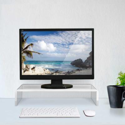 HOMCOM PODSTAWKA AKRYLOWA POD MONITOR TELEWIZOR