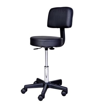 HOMCOM PROFESJONALNY TABORET OBROTOWY czarny