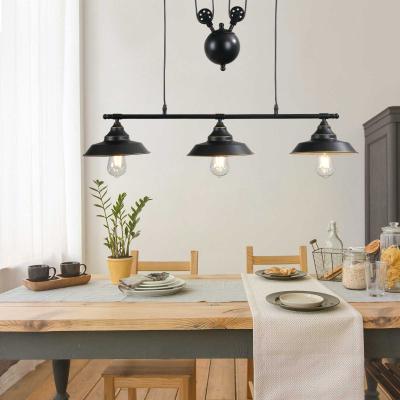 Lampa sufitowa Lampa wisząca industrialna vintage czarna