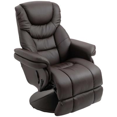 Fotel relaksacyjny fotel wypoczynkowy TV Fotel jednoosobowy 135 °inclination 79x81x107cm Brązowy HOMCOM®