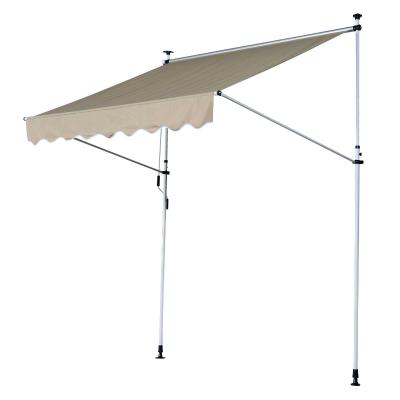 Outsunny MARKIZA TARASOWA OSŁONA PRZECIWSŁONECZNA beżowa 200 X 150 CM