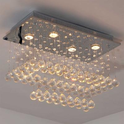HOMCOM® LAMPA SUFITOWA WISZĄCA ŻYRANDOL kryształowy