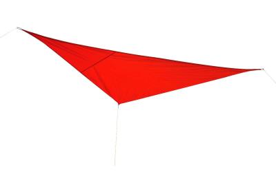 Żagiel przeciwsłoneczny trójkąt 5x5x5m hdpe czerwony Outsunny
