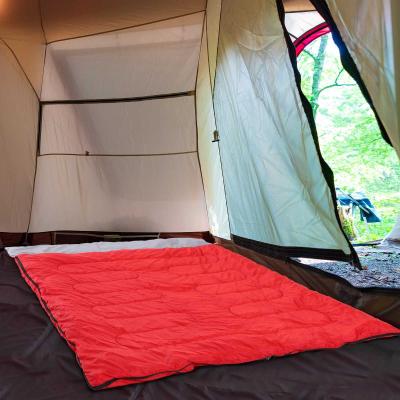 Outsunny® Śpiwór 2 w 1 Podwójny Torba Poliester Czerwony