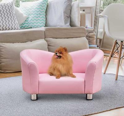 PawHut LEGOWISKO SOFA KANAPA DLA PSA I KOTA różowa