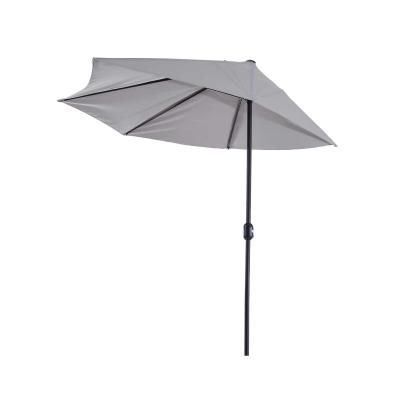 Outsunny PARASOL OGRODOWY ALUMINIOWY Z KORBKĄ półkolisty