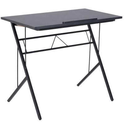 Vinsetto Adjustable Laptop Tilt Stand Writing Desk Workstation w/ Stopper Black Table