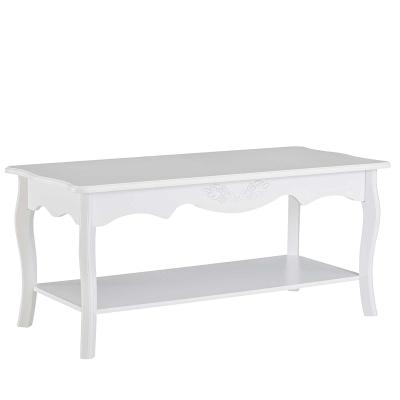 HOMCOM Coffee Table, 94Lx44Wx42H cm-White