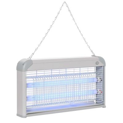 Outsunny Wall-mounted Portable Mosquito LED Killer Lamp, Steel-Grey