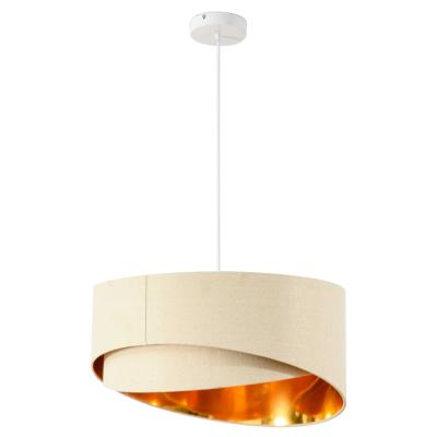 HOMCOM Modern Chandelier with Adjustable Chain and Bevel Nested Lampshade Home Office