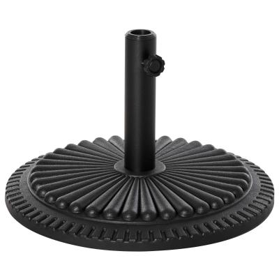 Outsunny Cement Outdoor Garden Round Parasol Base Black