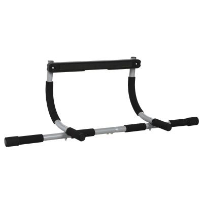 HOMCOM Steel Horizontal Home Pull-Ups Bar Silver/Black