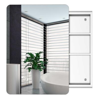 kleankin Stainless Steel Wall Mounted Bathroom Mirror Cabinet