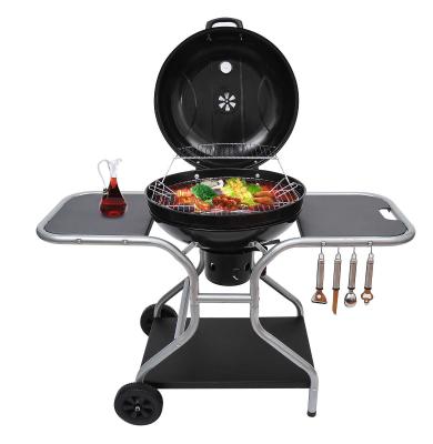 Outsunny Charcoal Trolley Barbecue Grill W/ Wheels