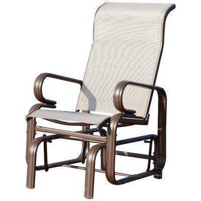 Outsunny Rocking Swing, Texteline, 59.6Wx47Dx103H cm-Light Grey