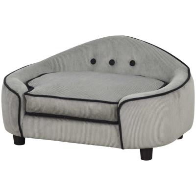 PawHut Pet Sofa Couch Small Sized Dog Various Cat Sponge Cushioned Bed Lounge