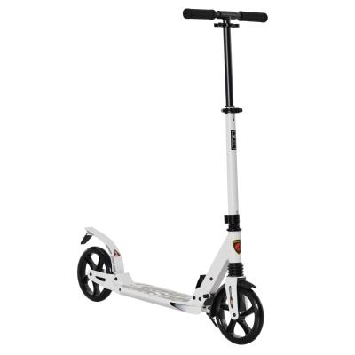 HOMCOM Foldable Kick Scooter, Adjustable Height, 94L x 38W x 90-105Hcm-White