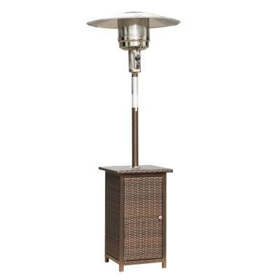 HOMCOM 12KW Free Standing Rattan Outdoor Garden Heater Brown
