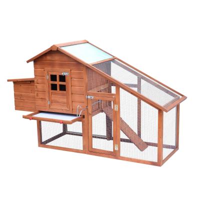 Pawhut Wooden Chicken Coop , Size (190x 66x 116cm)