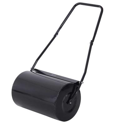 DURHAND Garden Lawn Roller 38L Steel Push Grass Mower Scraper Water Sand Filled