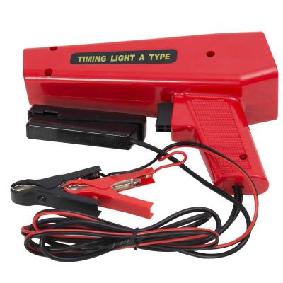 HOMCOM Pistola Estroboscopica 12V Motor Gasolina Lampara Xenon Punto De Encendido Color Rojo