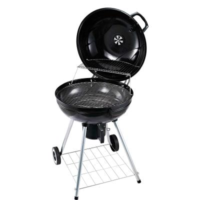Outsunny Barbacoa de Carbón BBQ Picnic Ahumador Parilla con Termómetro Jardín Exterior