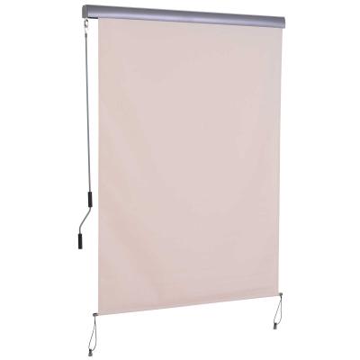Outsunny Toldo Vertical Enrollable con Manivela 140x250 cm Protección UV para Interior y Exterior Balcón Porche Terraza Color Crema