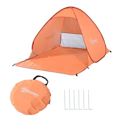 Outsunny Tienda de Campaña Pop-Up Instantánea y Portátil con Ventanas tipo Refugio para Playa Picnic y Camping con Protección Solar UV