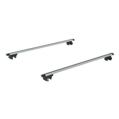 HOMCOM Juego de Barras para Techo Universales tipo Baca Portaequipajes de Aluminio con Cierre para Coche 125cm Ancho