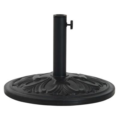 Outsunny® Soporte de Sombrilla Redondo Ajustable Universal Pie de Parasol de Cemento Φ48x34cm