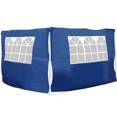 Outsunny 2 Paredes Laterales con Ventanas para Carpa Pabellón o Gazebo de Tela Oxford 3x2 m Azul