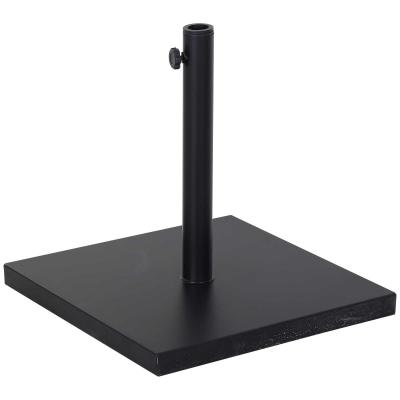 Outsunny Base Sombrilla de Exterior Universal Altura Ajustable Soporte Pie de Parasol para Jardín Balcón Terraza Negro 45x45x39cm