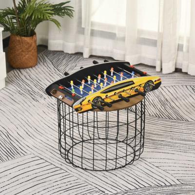HOMCOM Mesa de Futbolín Mesa de Madera Fútbol para Hogar Oficina Sala de Juegos con Tabla de Puntaje 2 Bolas 61x28,2x11,6cm