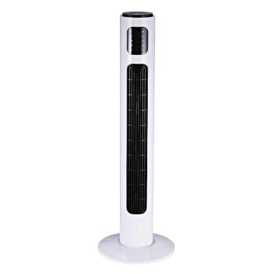 HOMCOM Torre Ventilador de Pie con Control Remoto y Movimiento Oscilante 3 Modos Temporizador 3 Velocidades Potencia 45W -32x96cm