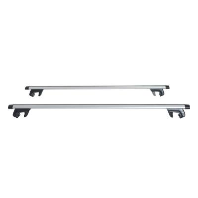HOMCOM Juego de Barras para Techo Aluminio Universal Baca Portaequipajes Coche con Cierre 135cm