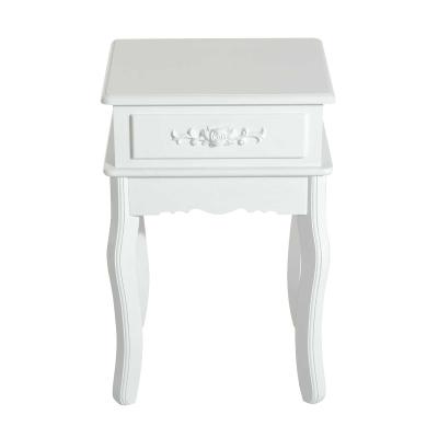 HomCom Mesa de Entrada tipo Recibidor o Mesita de noche con 1 Cajón MDF y Madera de Paulownia 40 x 35 x 60cm