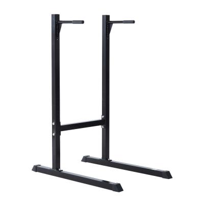 HomCom Estación Dip de Musculación - Negro Acero Hasta 120kg