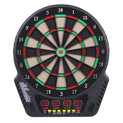 HOMCOM Diana Electrónica Con 6 Dardos Juego Digital Con Sonido En Bar Gimnasio para Hasta 27 Juego con 243 Variantes 44x51.5x3.2cm