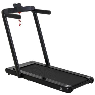 HOMCOM Cinta de Correr Eléctrica Plegable 1-12km/h Cinta de Andar Portátil con Pantalla LED Táctil Control Remoto Bluetooth Ruedas de Transporte Casa Oficina 134x66x107 cm Negro