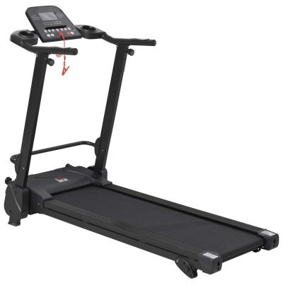 HOMCOM Cinta de Correr Plegable Eléctrica Motor 750W 1-14 km/h con 5 Programas Pantalla LCD Ángulo Ajustable y Ruedas para Oficina Hogar 164x70x125 cm Carga 110 kg Negro