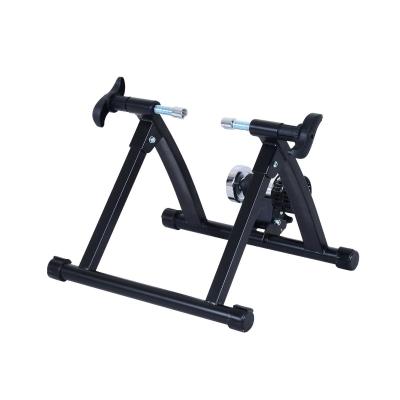 HOMCOM Rodillo Magnético Bicicleta Rodillo para Ciclismo Plegable de Acero Entrenamiento Capacidad Máx. 135 kg 54.5x47.2x39.1cm Negro