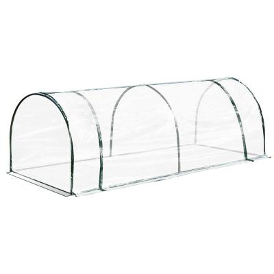 Outsunny Invernadero Transparente para Jardín o Terraza Cultivo de Plantas Flores Semillas 250x100x80cm PVC