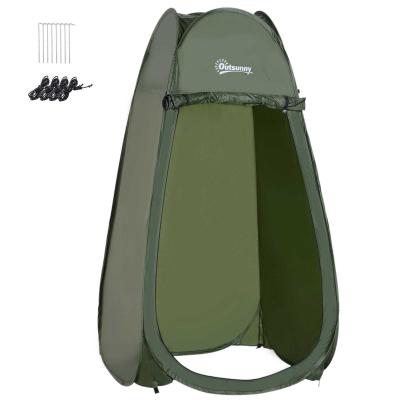 Outsunny Tienda de Campaña Instantánea tipo Carpa Ducha o Cambiador para Camping - 100x100x185cm